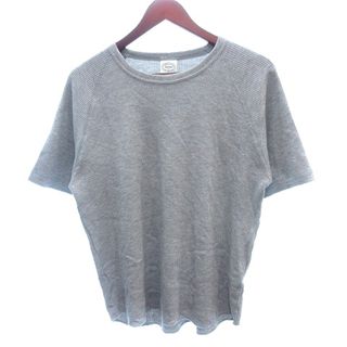 ユナイテッドアローズグリーンレーベルリラクシング(UNITED ARROWS green label relaxing)のグリーンレーベルリラクシング カットソー Tシャツ ワッフル 半袖 S グレー(Tシャツ/カットソー(半袖/袖なし))