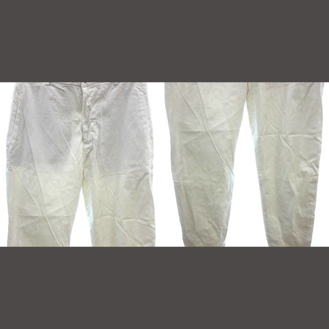 ザラマン テーパードパンツ アンクル丈 38 キナリ 白 ホワイト /AU メンズのパンツ(スラックス)の商品写真