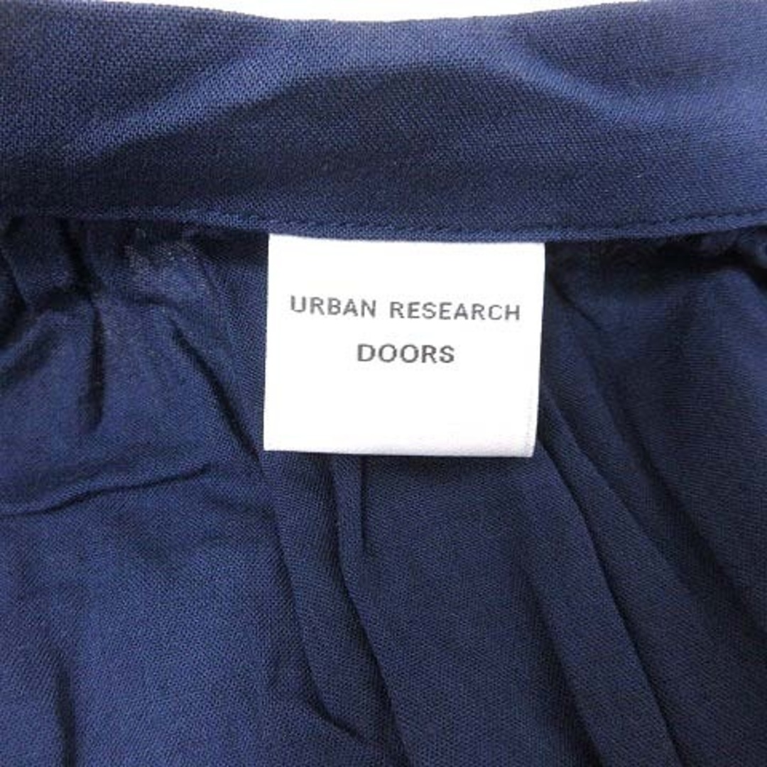 URBAN RESEARCH DOORS(アーバンリサーチドアーズ)のアーバンリサーチ ドアーズ ブラウス シャツ 麻混 リネン混 One 紺 ■MO レディースのトップス(シャツ/ブラウス(長袖/七分))の商品写真