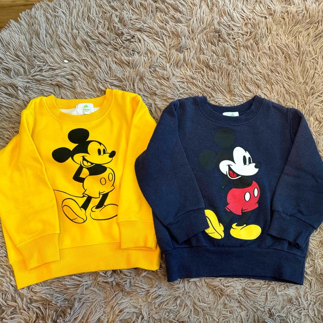 Disney(ディズニー)のミッキー 長袖トレーナー サイズ90 まとめ売り キッズ/ベビー/マタニティのキッズ服男の子用(90cm~)(Tシャツ/カットソー)の商品写真