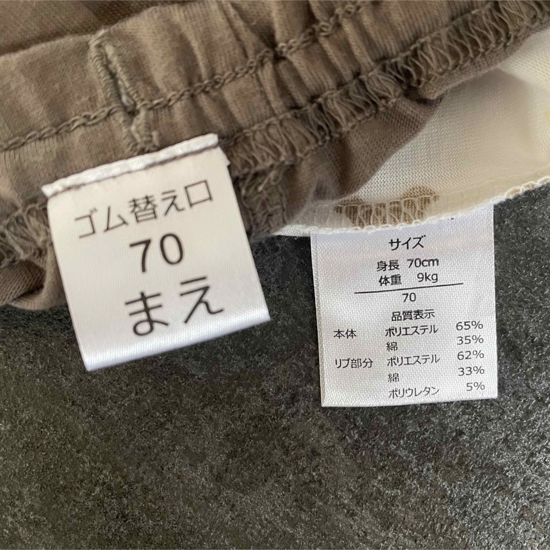 西松屋(ニシマツヤ)の半袖パジャマ キッズ/ベビー/マタニティのベビー服(~85cm)(パジャマ)の商品写真