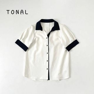 トーナル(TONAL)のトーナル　MULTIバイカラー半袖シャツ(シャツ/ブラウス(半袖/袖なし))