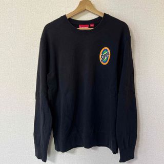 シュプリーム(Supreme)のsupreme spin logo crewneck Black(スウェット)