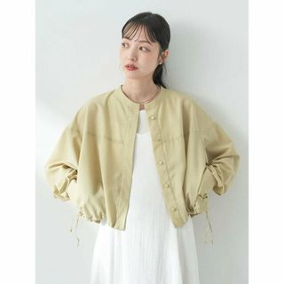 アースミュージックアンドエコロジー(earth music & ecology)の【ライムグリーン】シャツブルゾン レディース/夏/24SS(シャツ/ブラウス(長袖/七分))