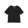 【ブラック】汗染み防止VネックTシャツ 24SS/綿100%/半袖/夏/ベーシッ