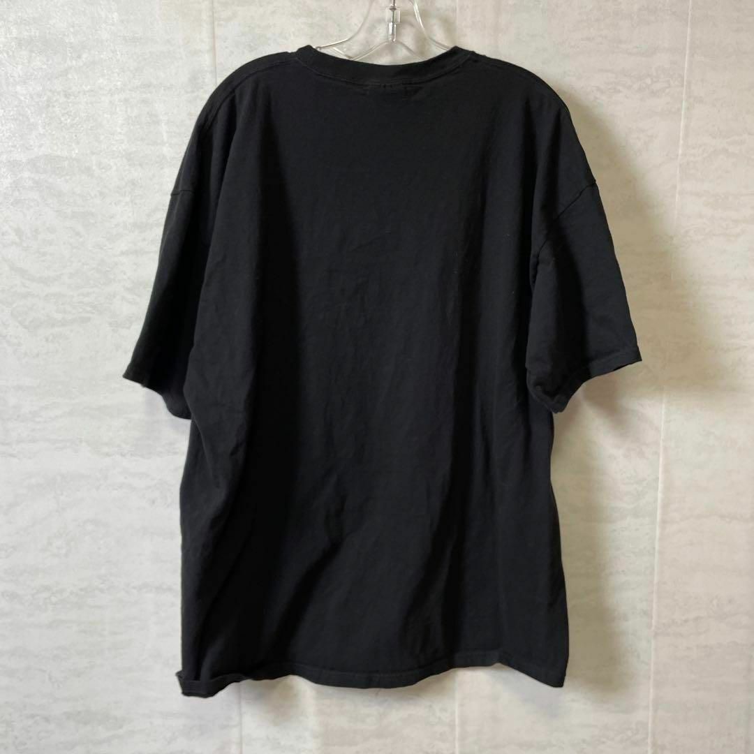 オーバーサイズ半袖Ｔシャツ　黒ブラック　ベンチプレス　サイズ2ＸＬ　メンズ　古着 メンズのトップス(Tシャツ/カットソー(半袖/袖なし))の商品写真