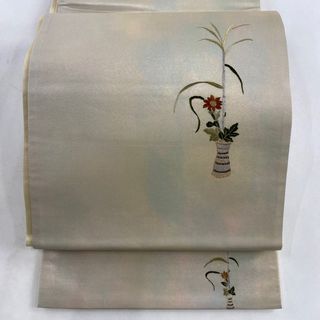 袋帯 美品 秀品 お太鼓柄 正絹 【中古】(帯)