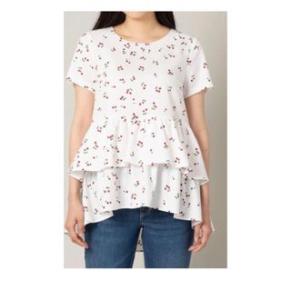 ローズティアラ(Rose Tiara)のローズティアラ　チェリープリントブラウス(Tシャツ/カットソー(半袖/袖なし))