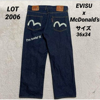 エビス(EVISU)のEVISU x McDonald’s コラボ デニムパンツ  サイズ 36x34(デニム/ジーンズ)