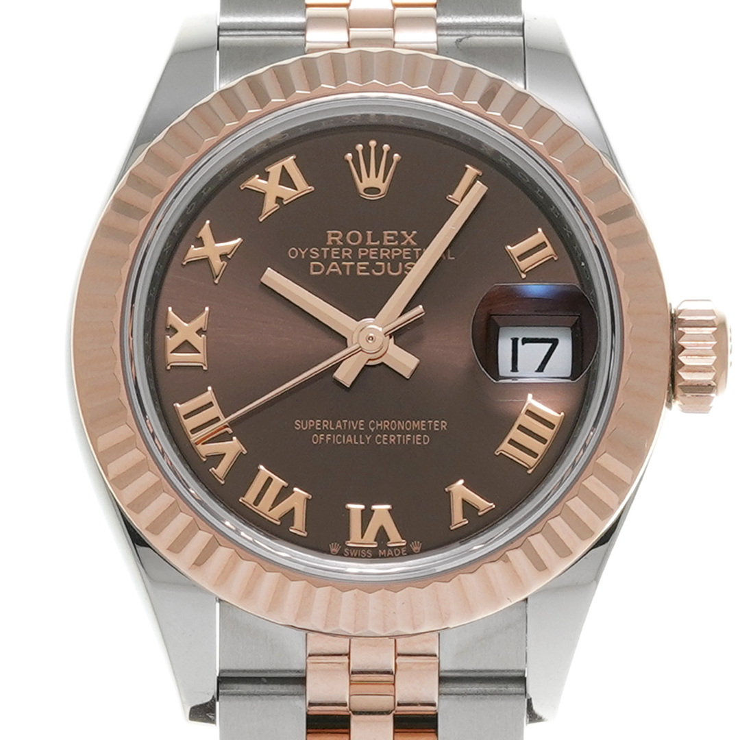 ROLEX(ロレックス)の中古 ロレックス ROLEX 279171 ランダムシリアル チョコレート レディース 腕時計 レディースのファッション小物(腕時計)の商品写真