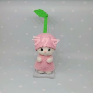 【26 さくらんぼ (ピンク)】シルバニアファミリー ハンドメイド 衣装 服(その他)