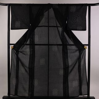 紬 身丈160cm 裄丈62cm 正絹 秀品 【中古】(着物)