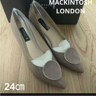 新品22990円☆ MACKINTOSH LONDON パンプス ベージュガラス(ハイヒール/パンプス)