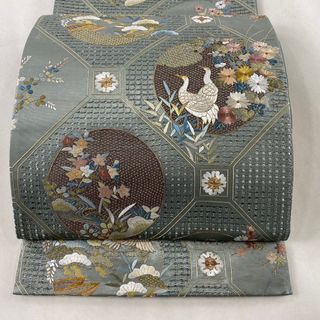 袋帯 美品 逸品 六通 正絹 【中古】(帯)