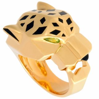 Cartier - カルティエ Cartier パンテール ドゥ カルティエ リング 指輪 ツァボライト #51 CRB4074100 K18YG ラッカー レディース【中古】