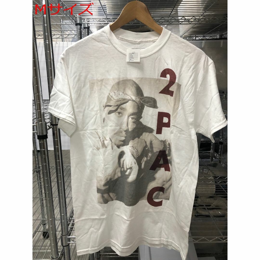 2pac ツーパック Tシャツ ティーシャツ 半袖 メンズ 白 ホワイト M メンズのトップス(Tシャツ/カットソー(半袖/袖なし))の商品写真