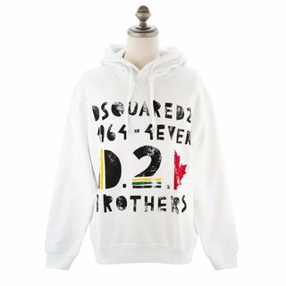 DSQUARED2 - DSQUARED2 ディースクエアード フーディー S71GU0574 S25551 メンズ パーカー 100 WHITE ホワイト Lサイズ