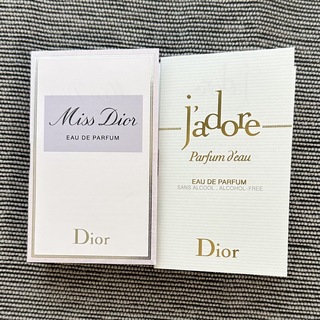 ディオール(Dior)のDiorディオールミスディオールジャドールオードゥパルファンサンプル2点セット(香水(女性用))