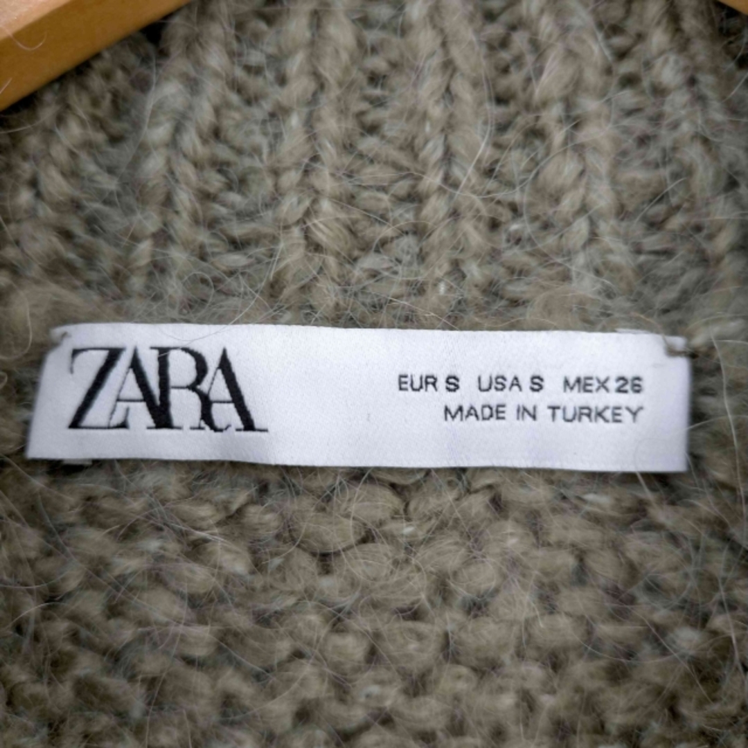 ZARA(ザラ)のZARA(ザラ) ビジューボタン ニットカーディガン レディース トップス レディースのトップス(カーディガン)の商品写真
