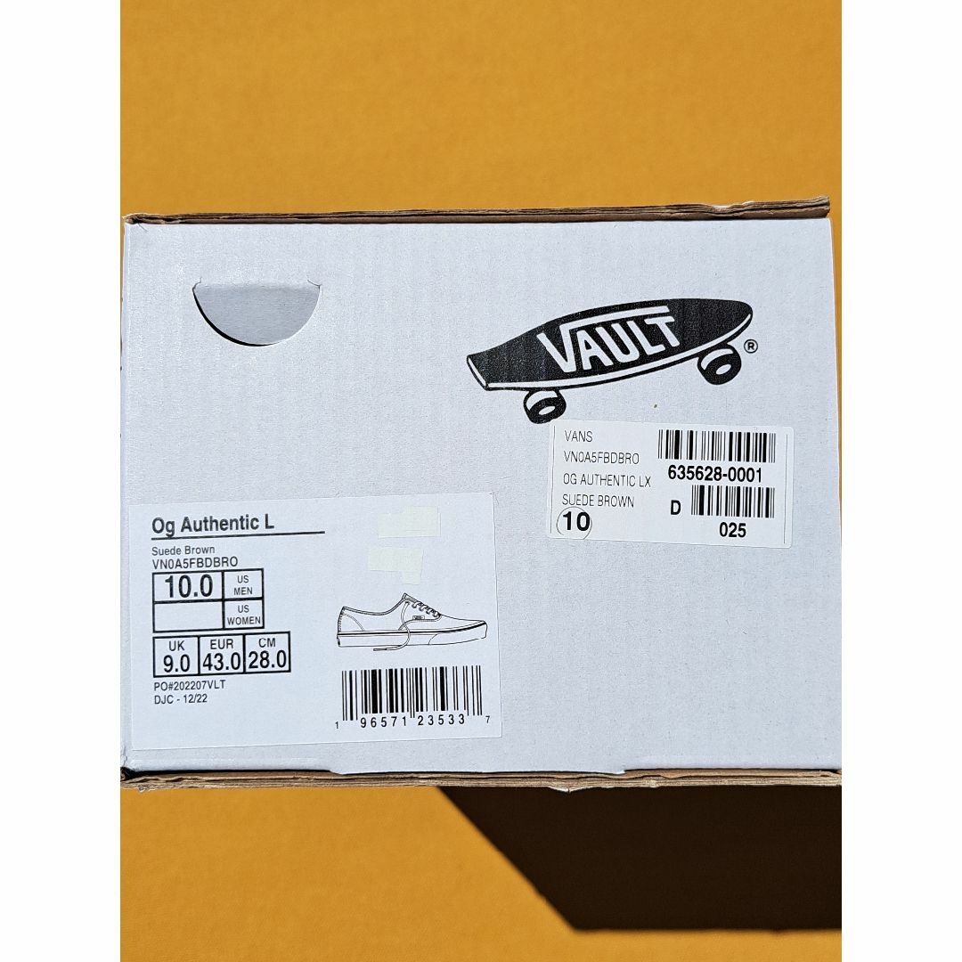 VANS VAULT(バンズボルト)のバンズ VANS OG AUTHENTIC LX 28,0cm Suede B メンズの靴/シューズ(スニーカー)の商品写真