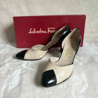 Salvatore Ferragamo - 【希少レア】サルヴァトーレフェラガモ♡バイカラーパンプス♡6 1/2（24cm）