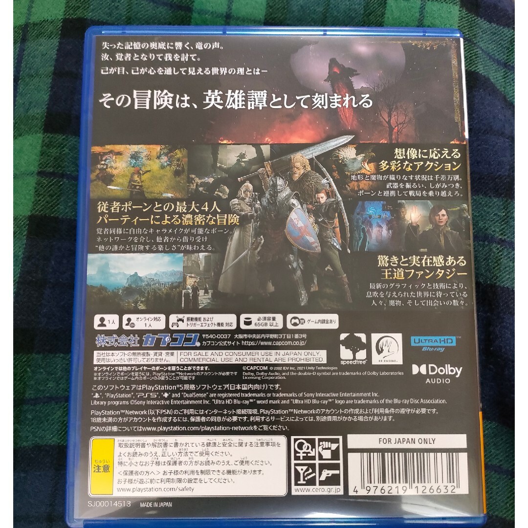 PS5  ドラゴンズドグマ 2 エンタメ/ホビーのゲームソフト/ゲーム機本体(家庭用ゲームソフト)の商品写真