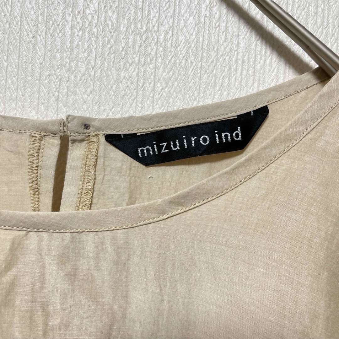 mizuiro ind(ミズイロインド)のミズイロインド ノースリーブチュニックワンピース　シルク混 レディースのワンピース(ひざ丈ワンピース)の商品写真