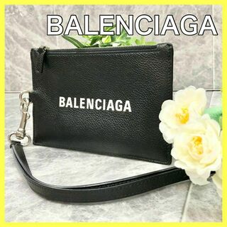 バレンシアガ(Balenciaga)の❤️美品❤️バレンシアガ　レザー　コイン&カードケース　携帯ケース　ブラック(パスケース/IDカードホルダー)
