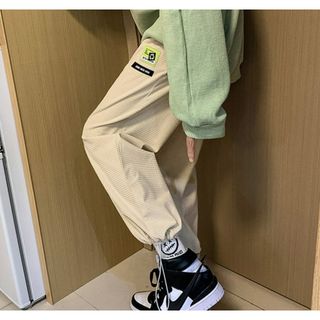 【人気】カーゴパンツ ストリート XL メンズ ワークパンツ ワイドパンツ 白(ワークパンツ/カーゴパンツ)