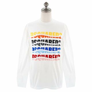 ディースクエアード(DSQUARED2)のDSQUARED2 ディースクエアード 長袖Tシャツ S74GD1142 S23009 メンズ ロンT 100 WHITE ホワイト Mサイズ(Tシャツ/カットソー(七分/長袖))