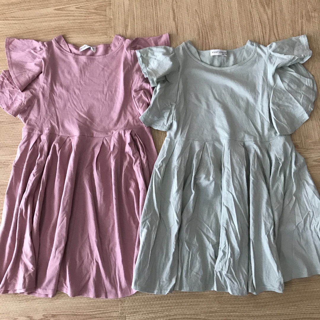 evercloset(エバークローゼット)のワンピース　2枚セット キッズ/ベビー/マタニティのキッズ服女の子用(90cm~)(ワンピース)の商品写真