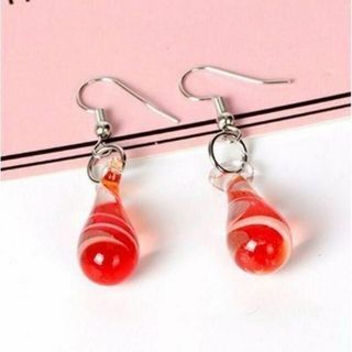 ♪♪ Crystal トルネード　Red(ピアス)(ピアス)