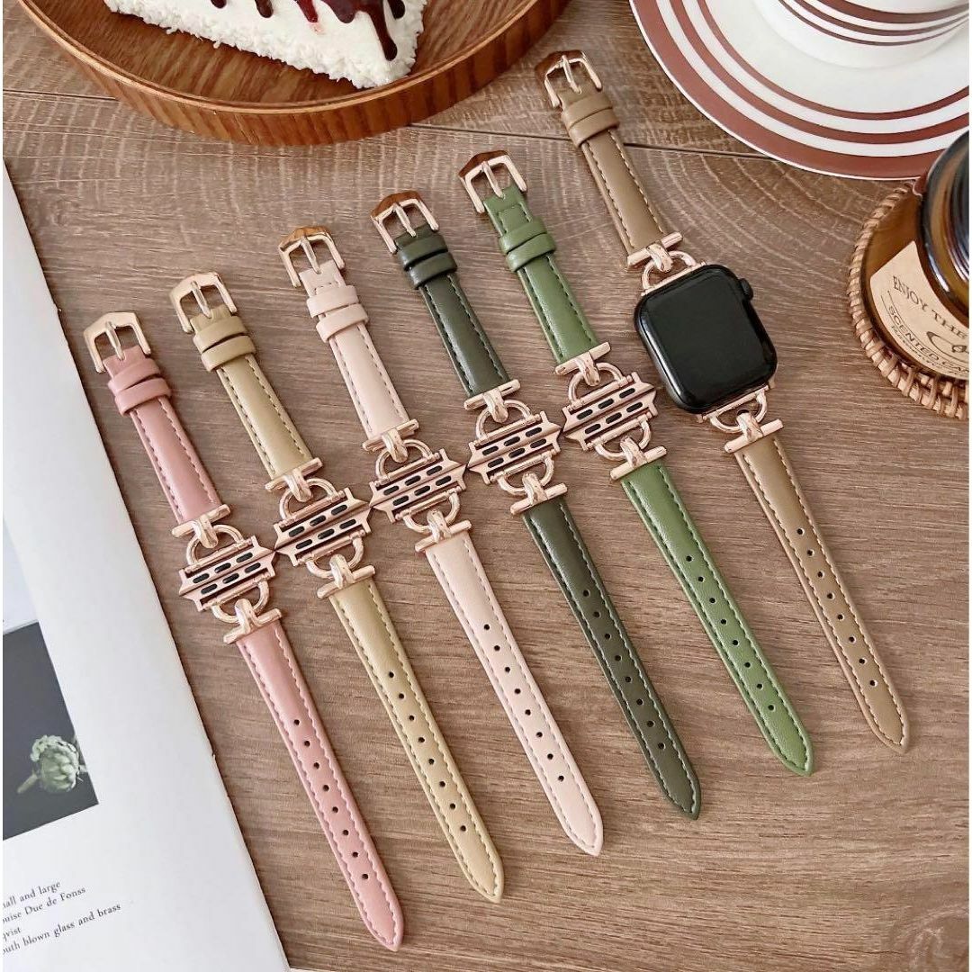 【最終値下げ！新品未使用】 アップルウォッチバンド ピンク＋ローズ レディースのファッション小物(腕時計)の商品写真