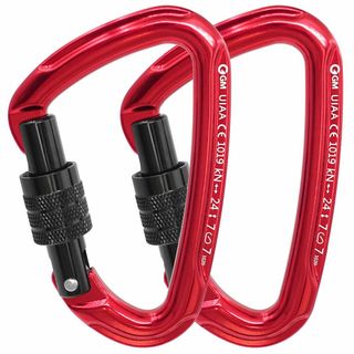 GM CLIMBING CE UIAA認証 24kN ロッキングカラビナ 707(登山用品)