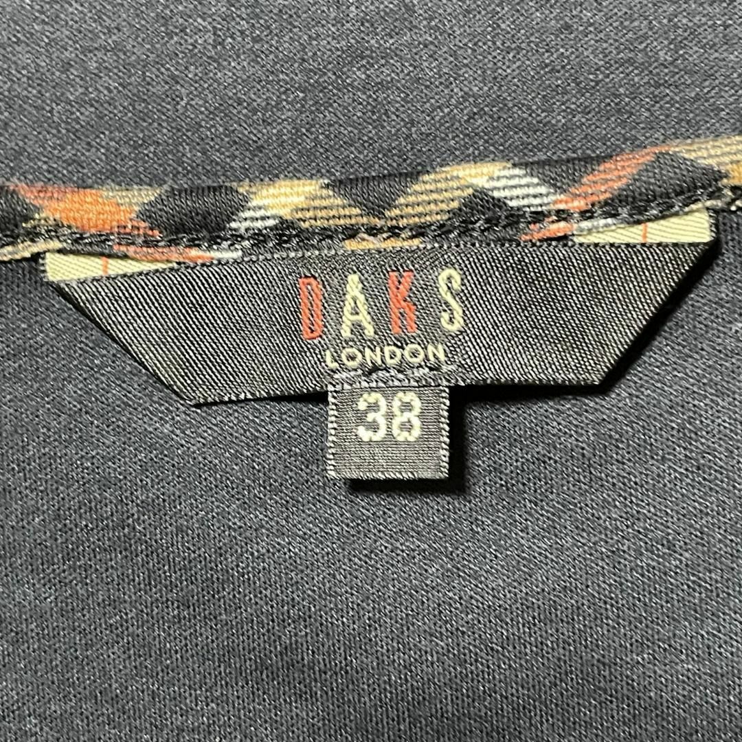 DAKS(ダックス)のダックス DAKS サイズ38日本製 半袖カットソー Tシャツ ブラック  レディースのトップス(カットソー(半袖/袖なし))の商品写真