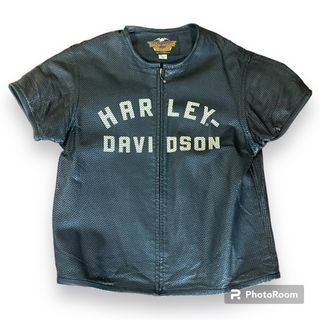 ハーレーダビッドソン(Harley Davidson)のハーレーダビットソンの半袖レザージャケット(レザージャケット)