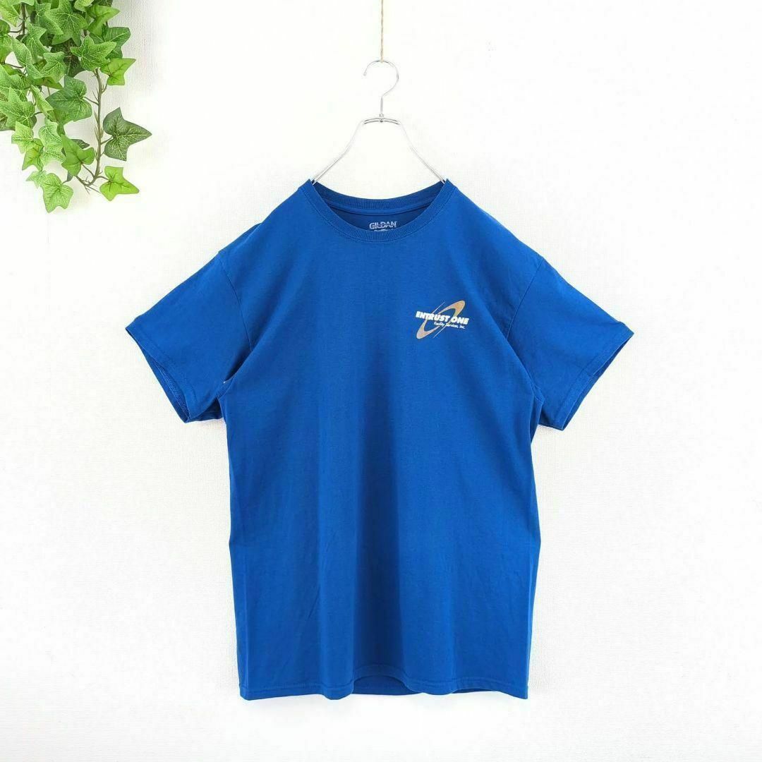 輸入 Tシャツ US古着 XL オーバーサイズ シンプル ブルー 青 半袖 メンズのトップス(Tシャツ/カットソー(半袖/袖なし))の商品写真