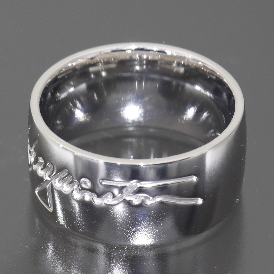 HARRY WINSTON(ハリーウィンストン)のハリーウィンストン シグネチャー リング 21号 ダイヤ K18WG 男性指輪 メンズのアクセサリー(リング(指輪))の商品写真