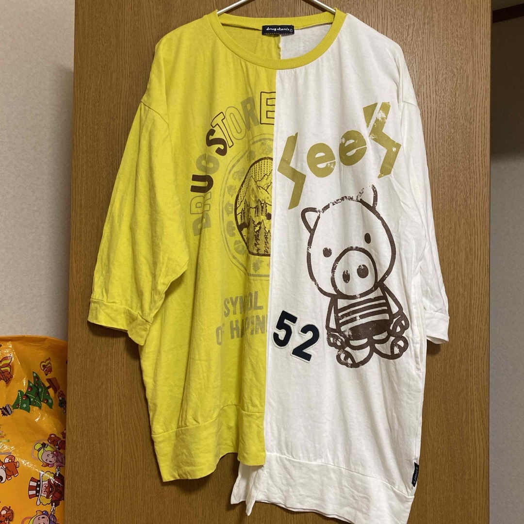 drug store's(ドラッグストアーズ)のドラッグストアーズ　七分袖Tシャツ　F レディースのトップス(Tシャツ(長袖/七分))の商品写真
