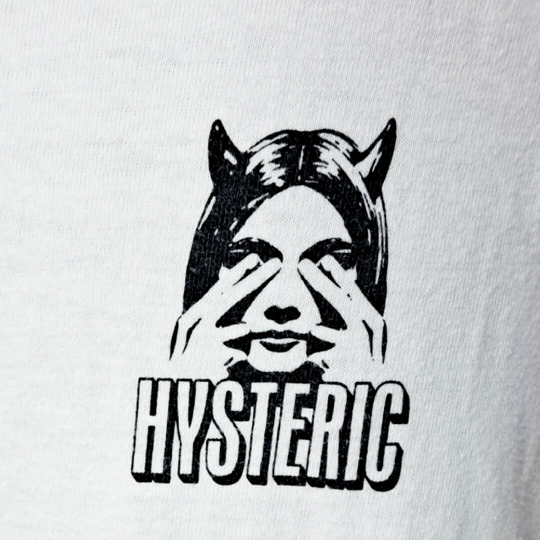 HYSTERIC GLAMOUR(ヒステリックグラマー)の激レア　ヒステリックグラマー　デビルウーマン　半袖Tシャツ　L　ホワイト メンズのトップス(Tシャツ/カットソー(半袖/袖なし))の商品写真