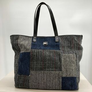 ボンファンティ(bonfanti)の美品　BONFANTI×HARRIS TWEED トートバッグ　グレー(トートバッグ)