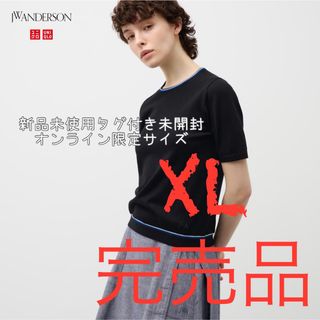 ユニクロ(UNIQLO)のUNIQLO and JW ANDERSON クルーネックセーター（半袖）(ニット/セーター)