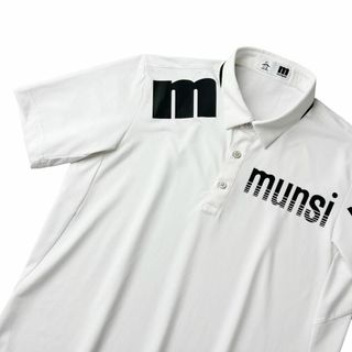 マンシングウェア(Munsingwear)の2022年モデル マンシングウェア ドライ 半袖 ポロシャツ メンズ L 白(ウエア)