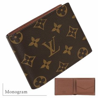 ルイヴィトン(LOUIS VUITTON)のルイヴィトン ポルトフォイユマルコ NM モノグラム レザー 二つ折り財布 財布 サイフ ウォレット メンズ LV 新品 5651(折り財布)