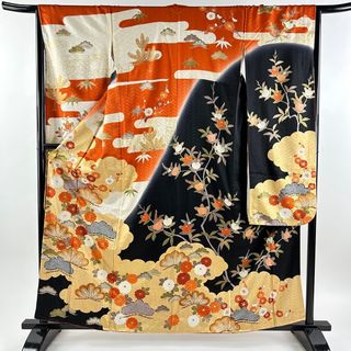 振袖 身丈162cm 裄丈65.5cm 正絹 名品 【中古】(着物)