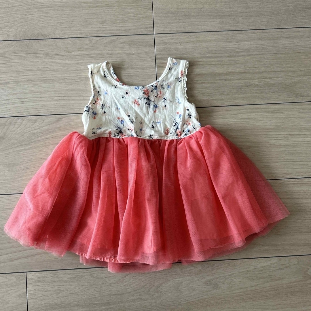 babyGAP(ベビーギャップ)の【中古】GAP ワンピース 花柄 ピンク80cm キッズ/ベビー/マタニティのベビー服(~85cm)(ワンピース)の商品写真