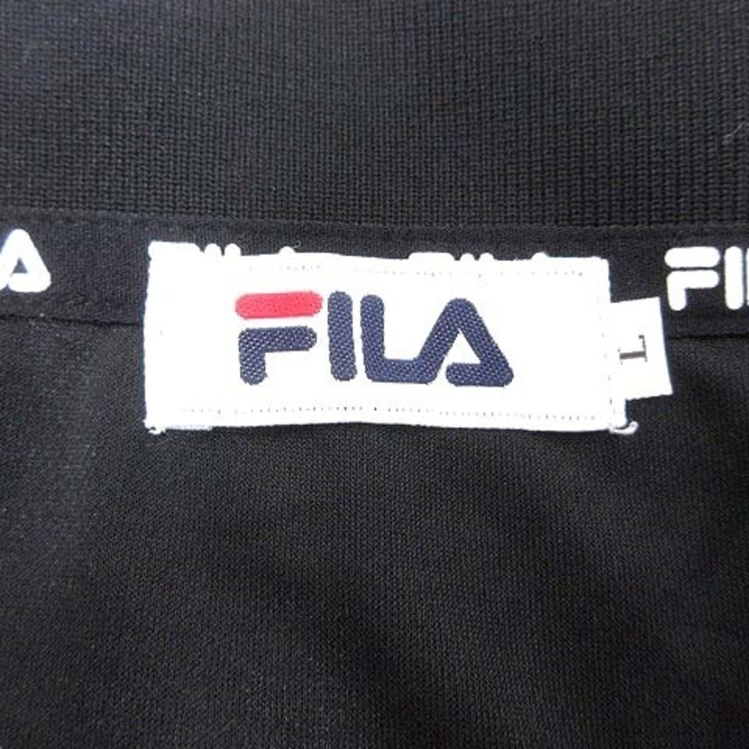 FILA(フィラ)のFILA スポーツウェア ポロシャツ カットソー ワンポイント 半袖 L 黒 スポーツ/アウトドアのスポーツ/アウトドア その他(その他)の商品写真