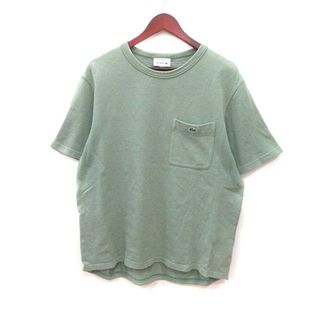 ラコステ(LACOSTE)のラコステ  カットソー クルーネック ワンポイント 半袖 L 緑 グリーン(その他)