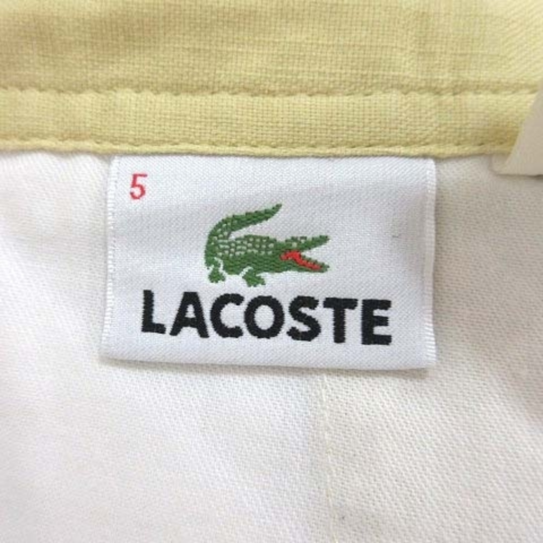 LACOSTE(ラコステ)のラコステ ハーフパンツ ショート 麻混 リネン混 5 黃 イエロー メンズのパンツ(スラックス)の商品写真