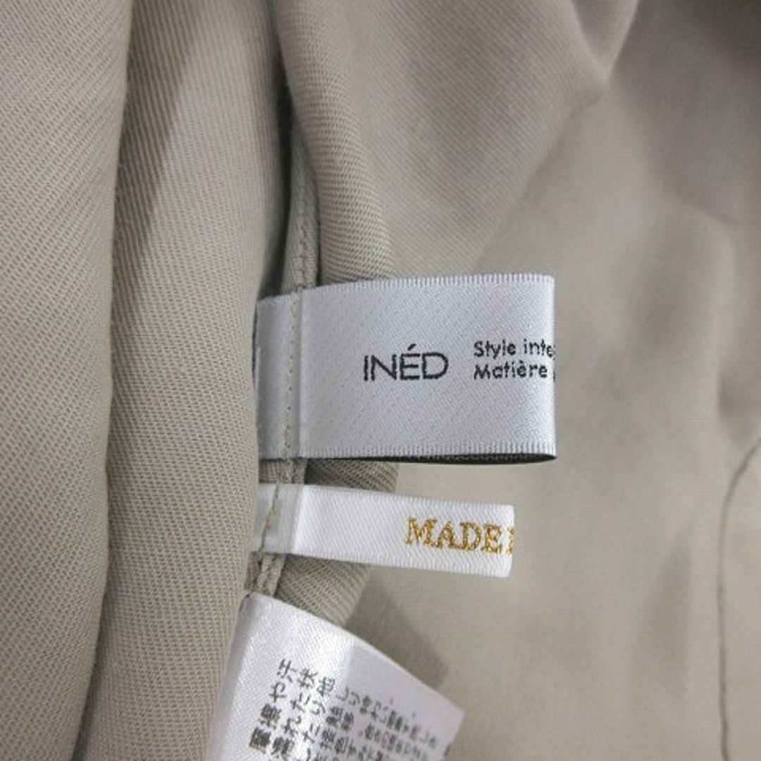 INED(イネド)のイネド INED シャツワンピース ロング 半袖 9 ベージュ /AU レディースのワンピース(ロングワンピース/マキシワンピース)の商品写真